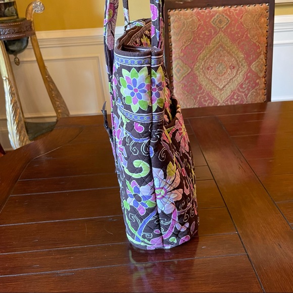 Vera Bradley Pink and Brown Tote - Picture 5 of 10